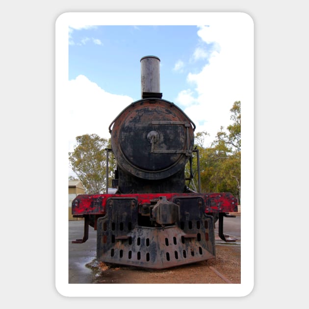 Rusting Steam Train Sticker by jwwallace